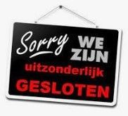 Vrijdagnamiddag 21 november uitzonderlijk gesloten