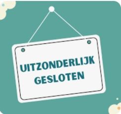 Donderdag 30 april en vrijdag 1 mei uitzonderlijk gesloten